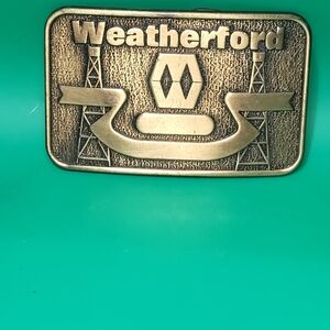 Weatherford Bronze Belt Buckle